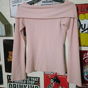 Preowned Copper Key off the shoulder sweater